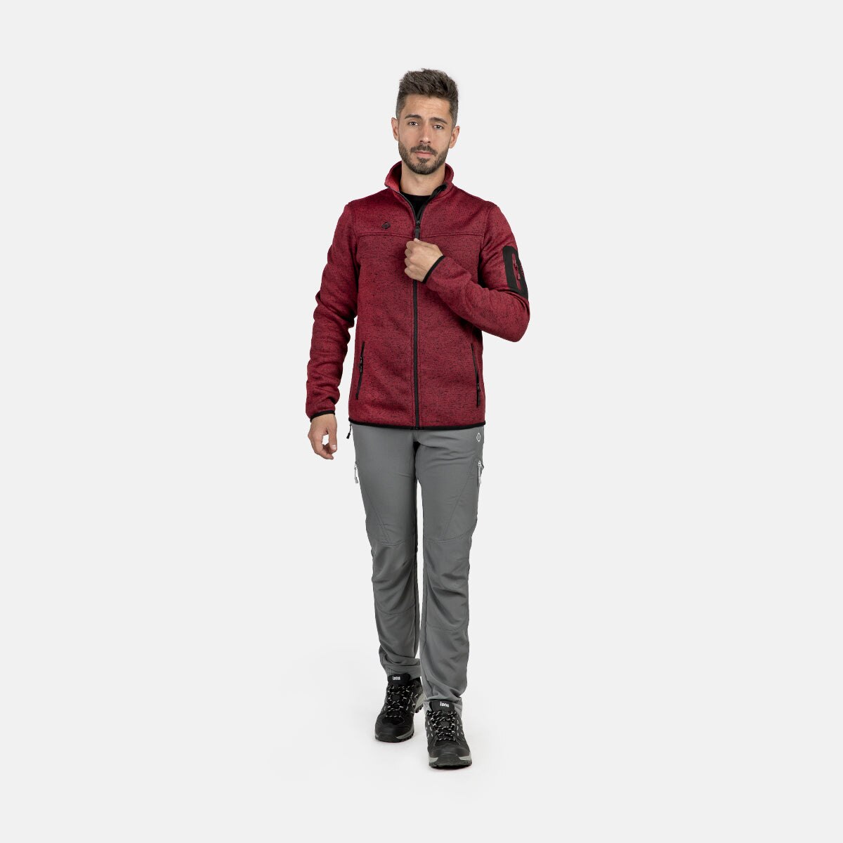 Chaqueta de hombre SAMAUN M Izas - Rojo Rojo-4