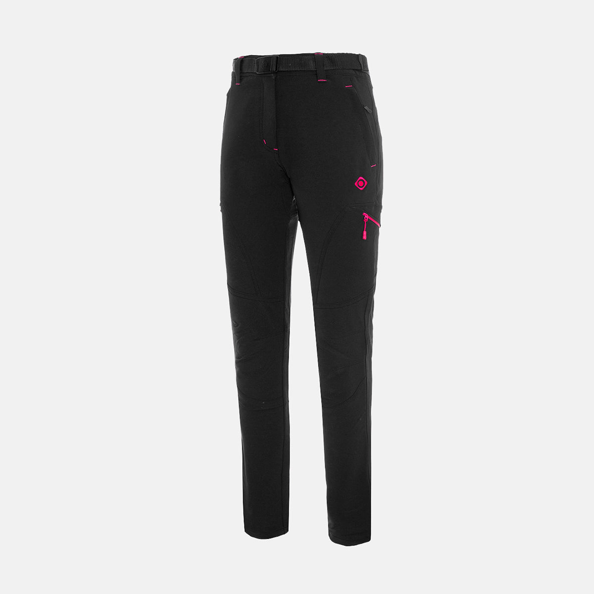 Pantalón de montaña de mujer BALTIC W FW Izas - Negro / Rosa Negro / Rosa-1
