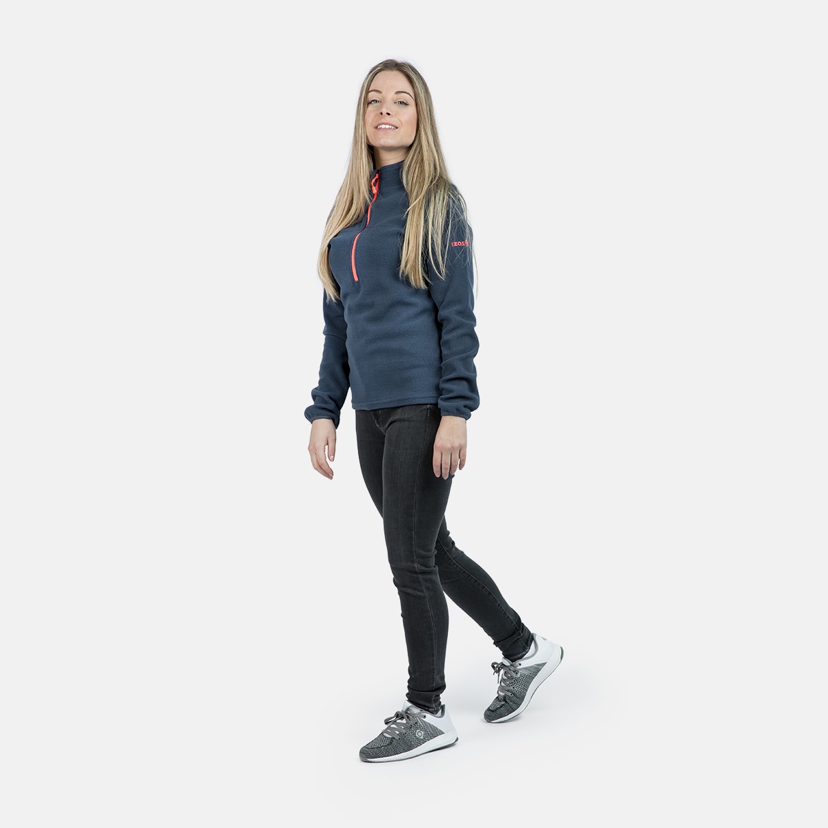 Forro polar de mujer Sutton W Izas - Azul / Naranja Azul / Naranja-4