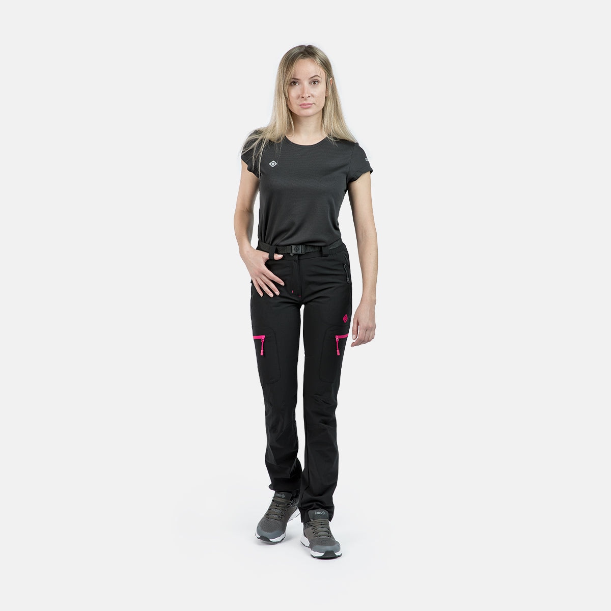 Camiseta técnica de mujer CREUS W Izas - Negro Negro-5