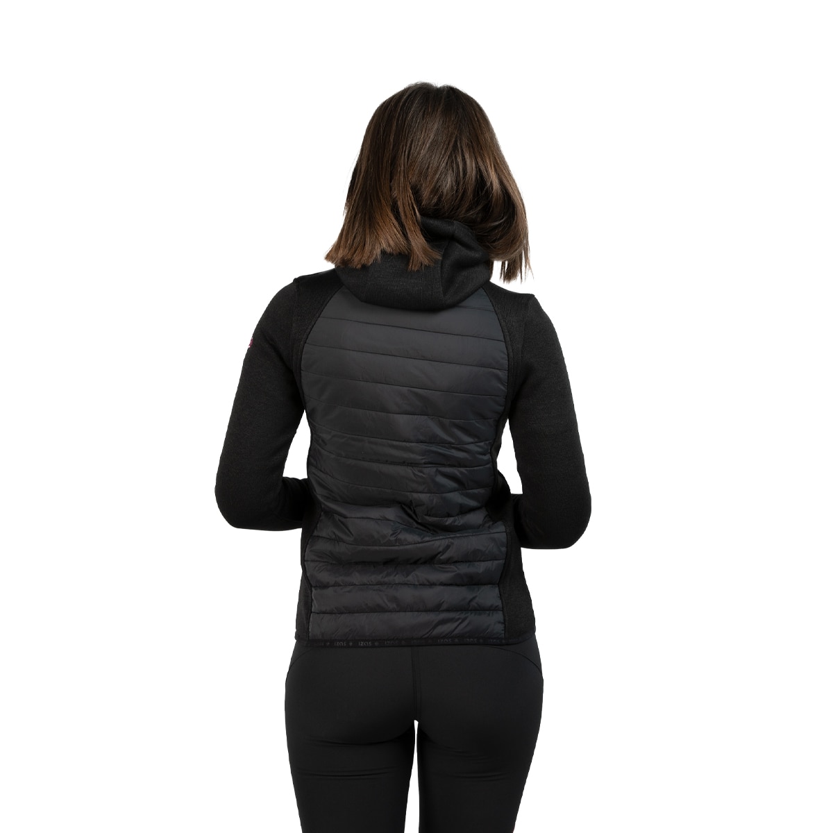 Chaqueta de mujer NOYA W Izas - Negro / Rosa Negro / Rosa-4