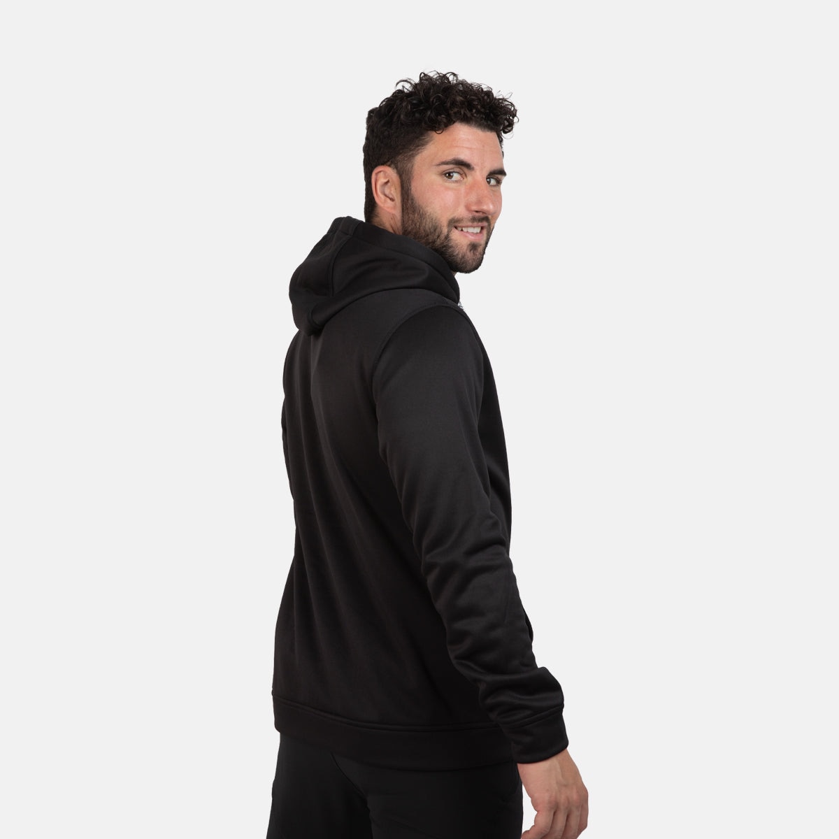 Sudadera deportiva de hombre DUERO M V3 Izas - Negro / Blanco Negro / Blanco-4