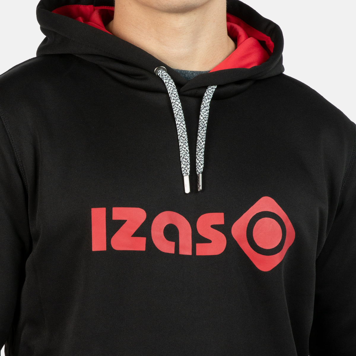 Sudadera deportiva de hombre DUERO M V3 Izas - Negro / Rojo Negro / Rojo-6