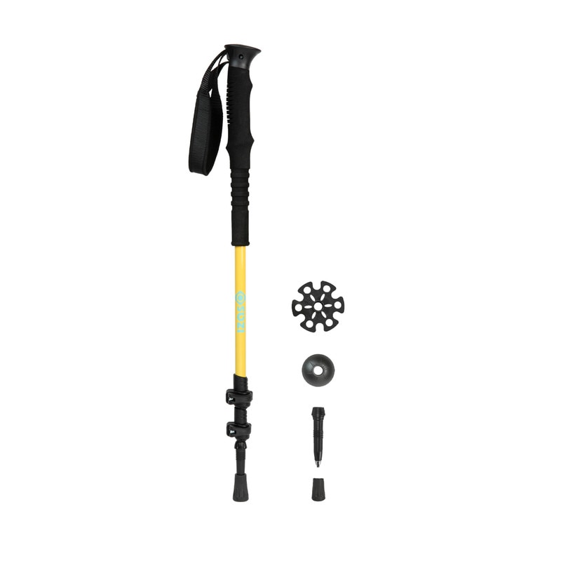 Bastón de trekking y senderismo ajustable Piura Izas - Amarillo Amarillo-2