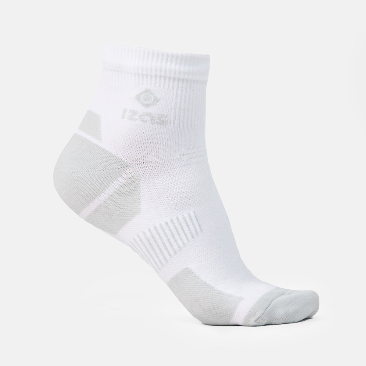 Imagen 0 de Calcetín deportivo unisex de caña media MORATA Izas Blanco / Gris