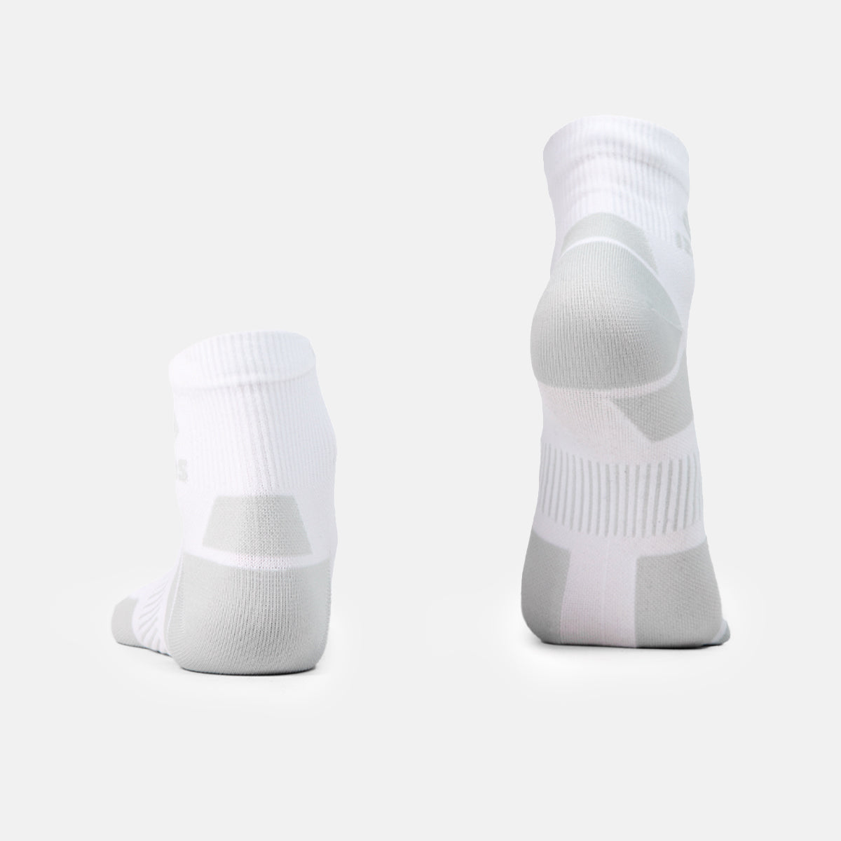 Calcetín deportivo unisex de caña media MORATA Izas - Blanco / Gris Blanco / Gris-3