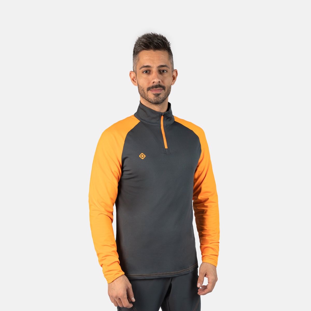 Izas Camiseta de running de hombre Tacu M Gris / Naranja