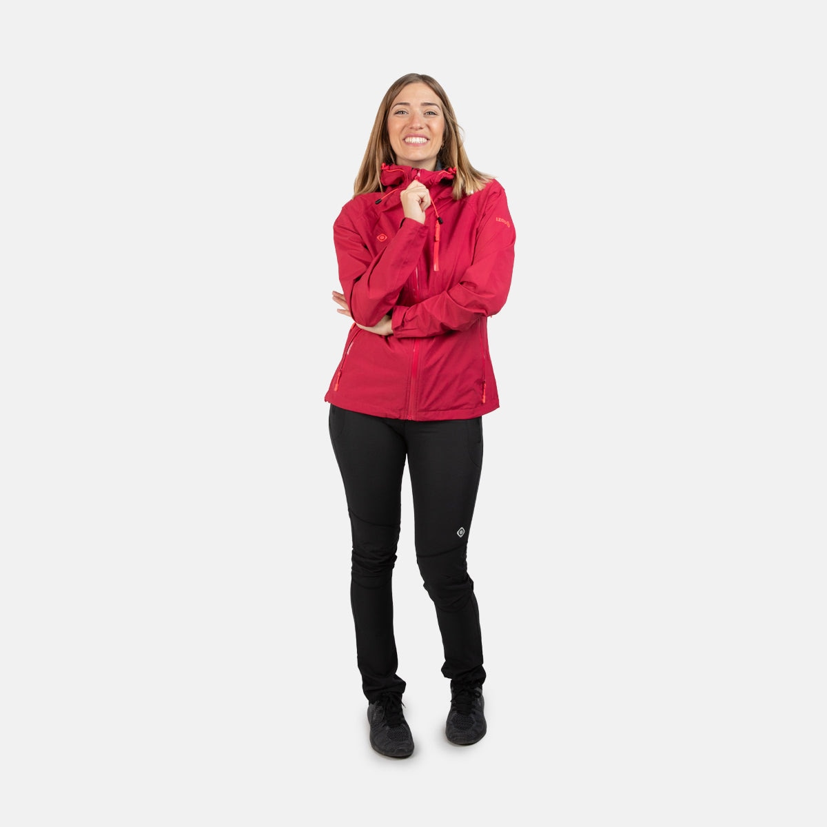 Chaqueta de mujer KARAKO W Izas - Rojo Rojo-5