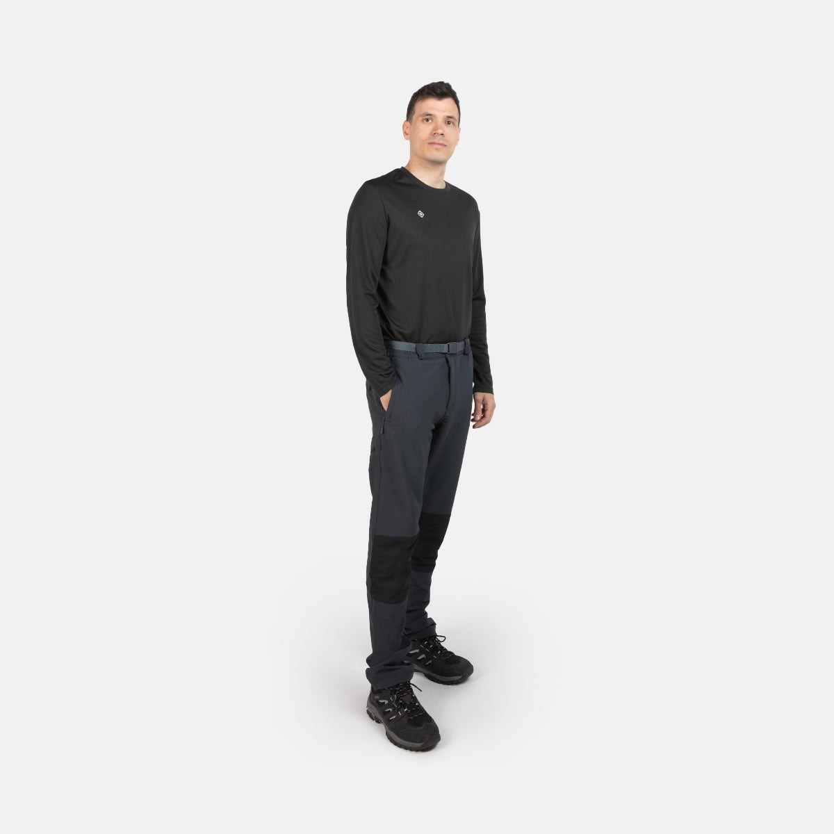 Pantalón de montaña de hombre CHAMONIX M FW Izas - Gris/Negro Gris/Negro-5