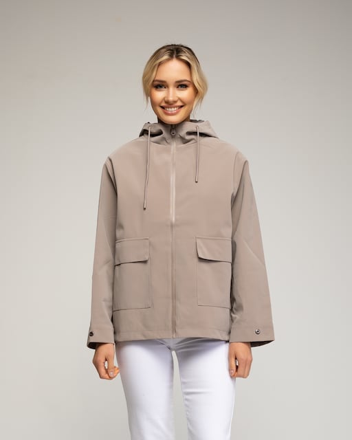 Imagen 0 de Chaqueta de mujer  impermeable con capucha