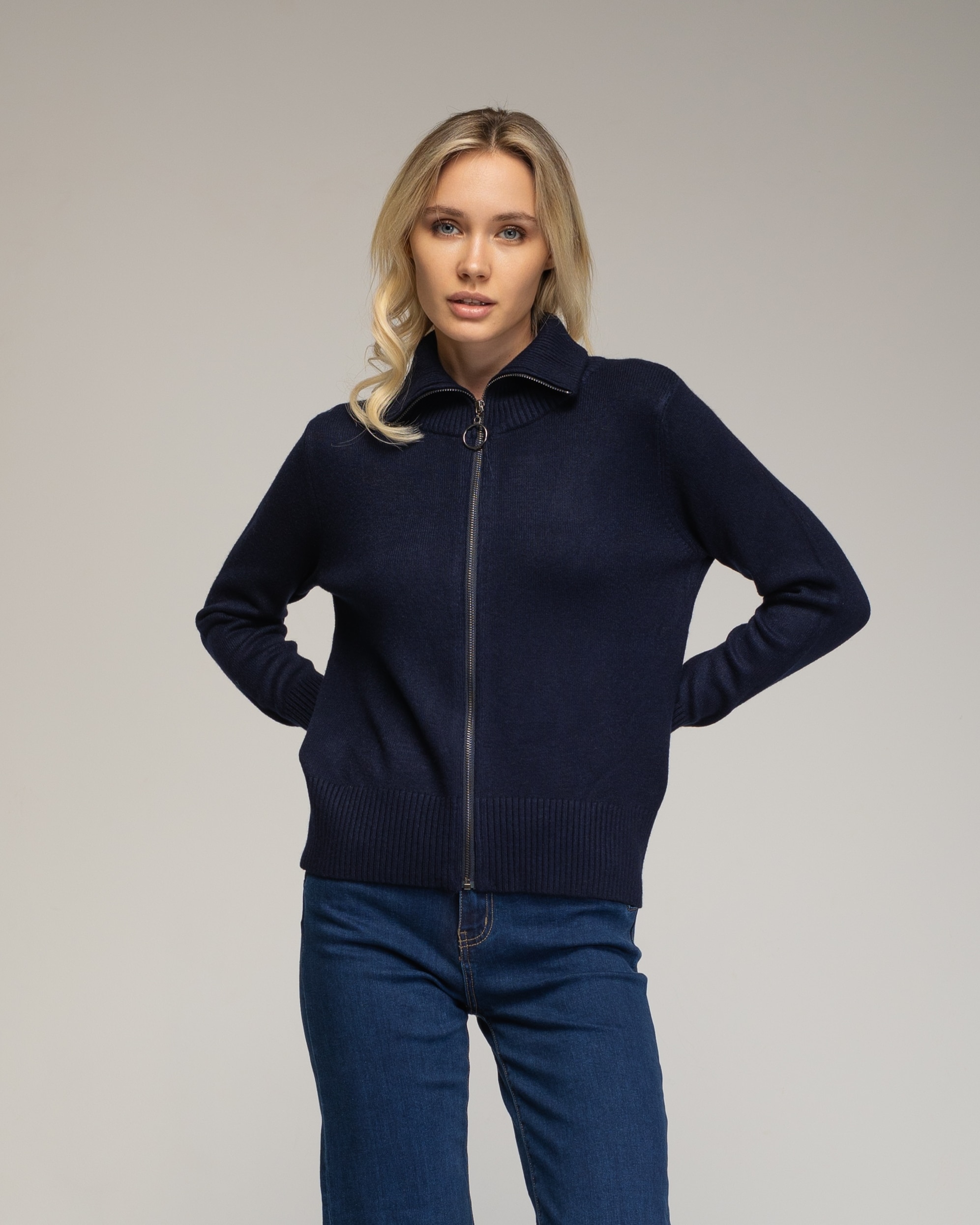 Tantra - Chaqueta de mujer de punto con cremallera.