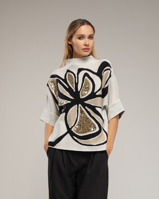 Imagen 0 de Jersey de mujer con  estampado de flores