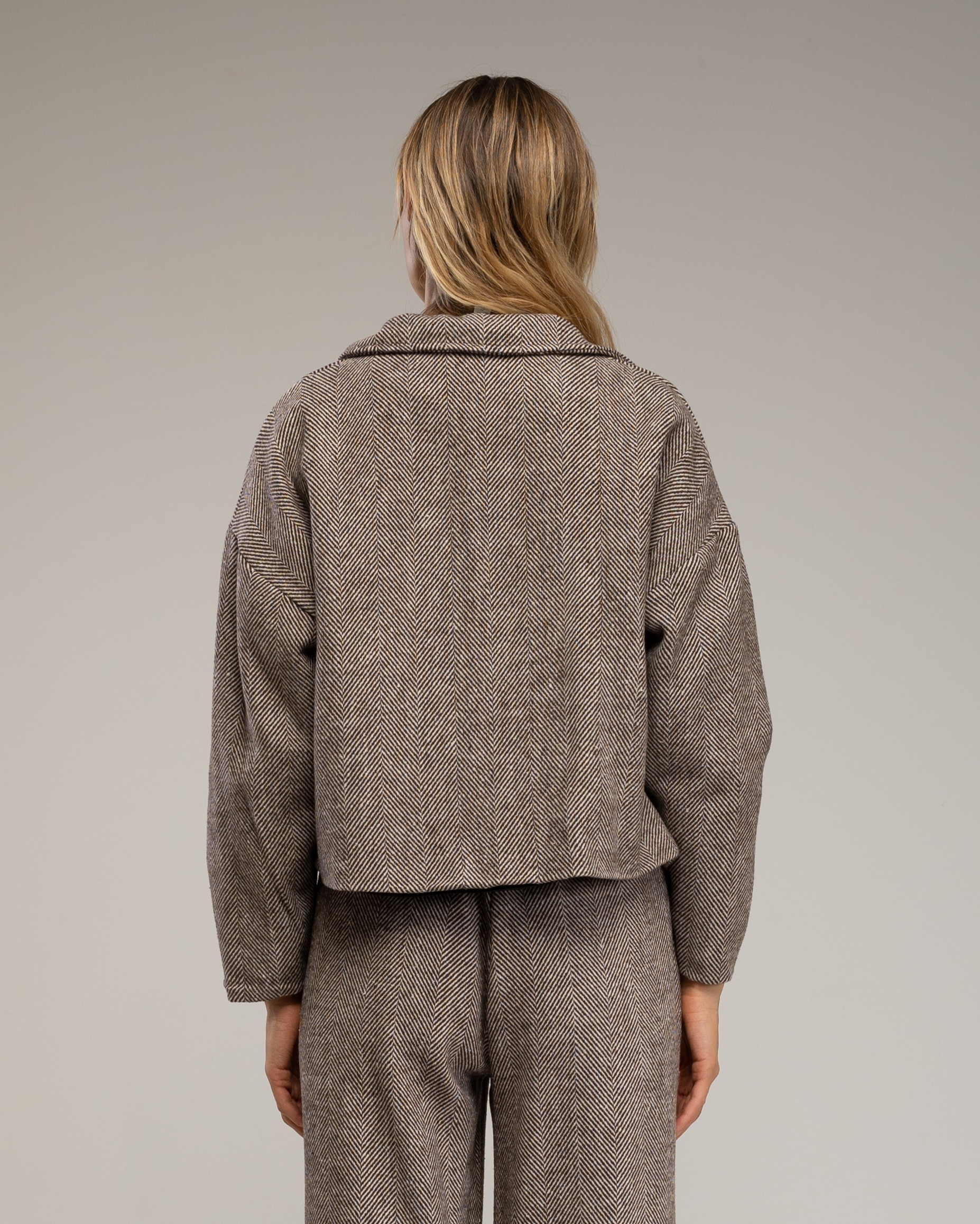 Chaqueta de mujer de espiguilla - Tantra - Marrón oscuro Marrón oscuro-2
