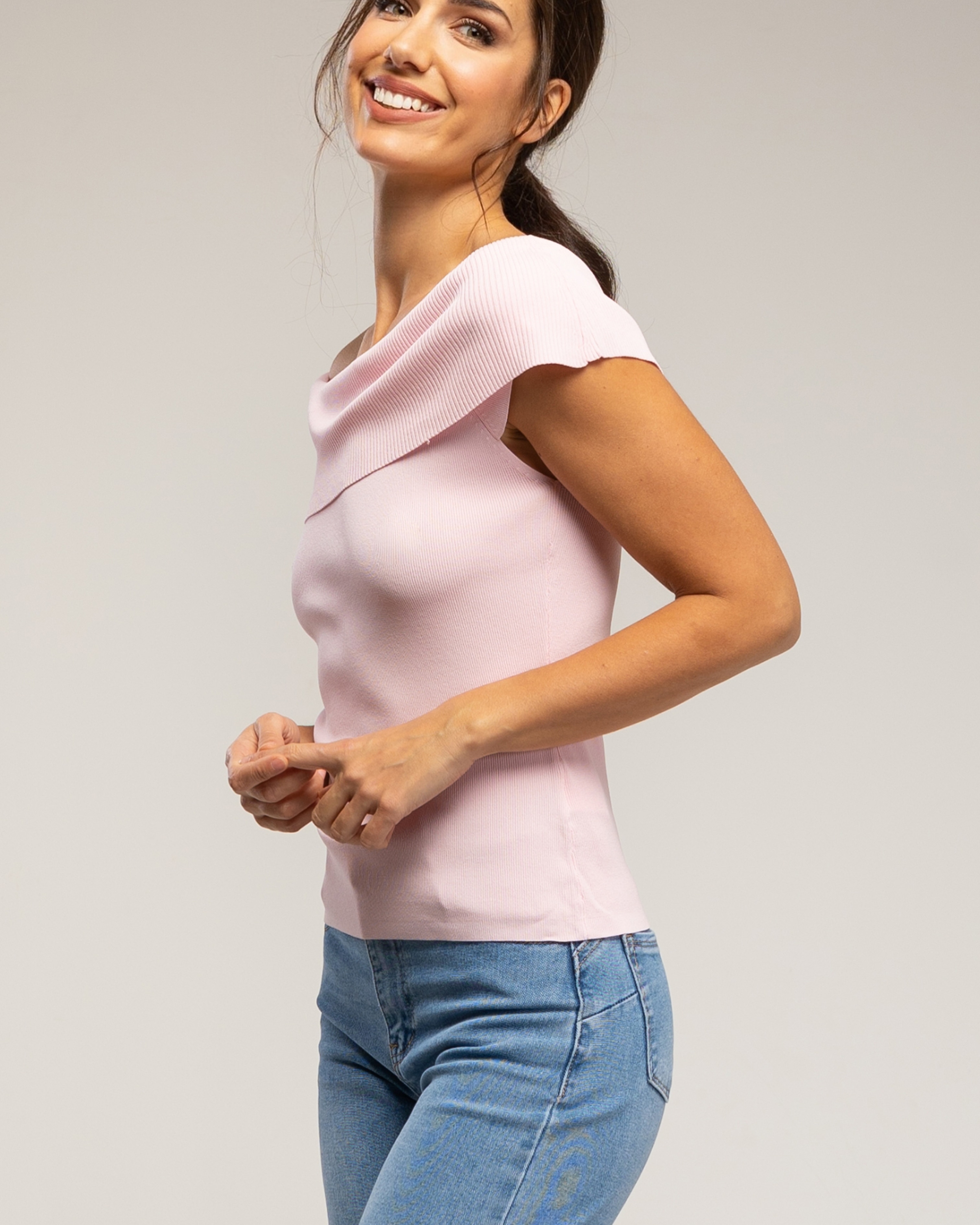 Top de mujer de punto con lurex - Tantra - Rosa Rosa-3