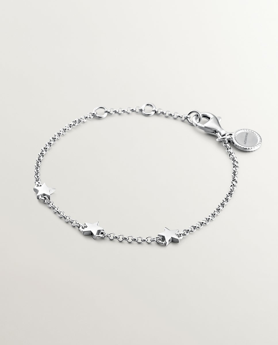 Imagen 0 de Pulsera de plata 925 con estrellas Plata
