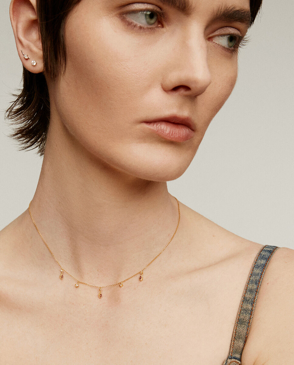 Pendiente individual Solitario de oro y diamante de 0,15 cts - Aristocrazy - Blanco Blanco-4