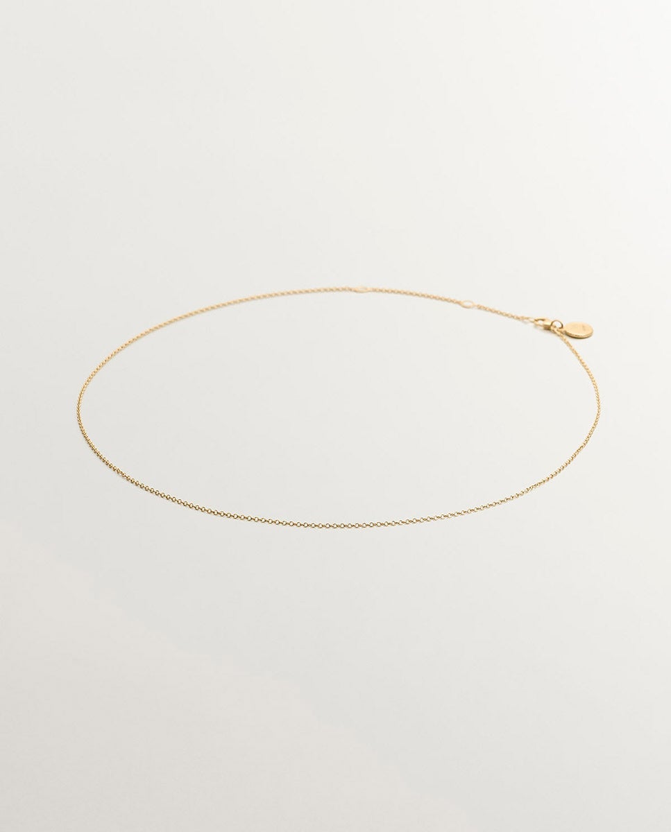 Cadena sencilla ajustable de plata 925 bañada en oro amarillo de 18k - Aristocrazy - Dorado Dorado-1