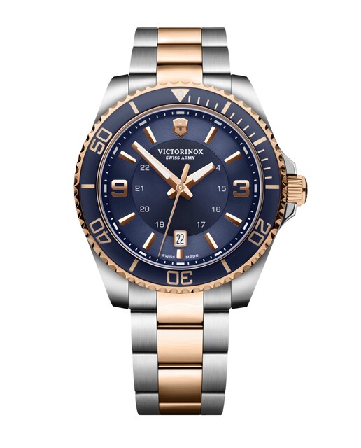 Imagen 0 de Reloj de hombre Maverick V241950 de acero y correa bicolor oro rosa
