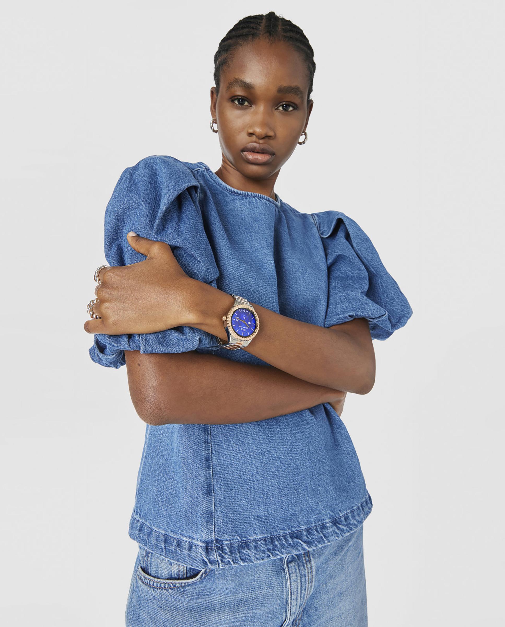 Smartwatch T-bear Connect com Bracelete de Aço e Aço Ip em Rosa Crómio / Dourado-4