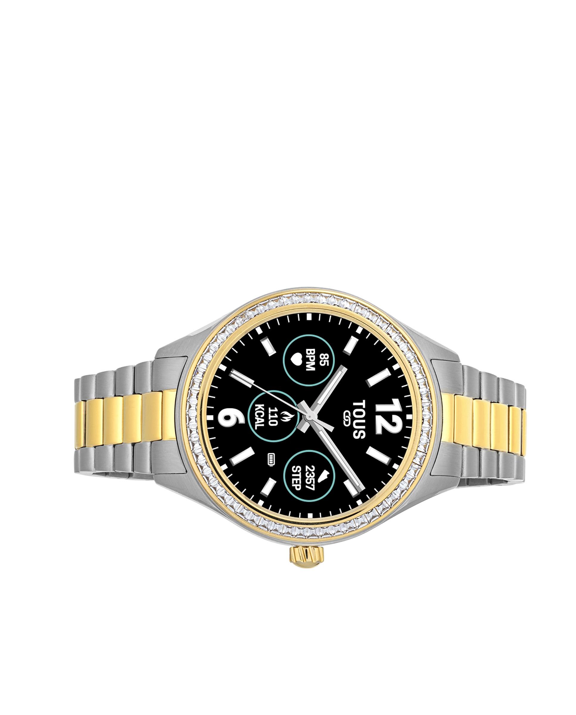 Smartwatch T-shine Connect com Bracelete de Aço e Zircônias Brancas Multicolor-2
