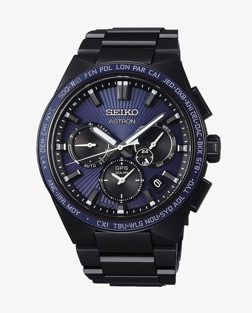 Imagen 0 de Reloj de hombre Astron SSH121J1 de acero y correa negra