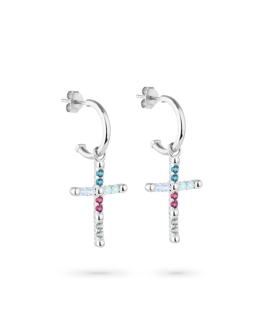 Imagen 0 de Pendientes Cruces de plata plateado
