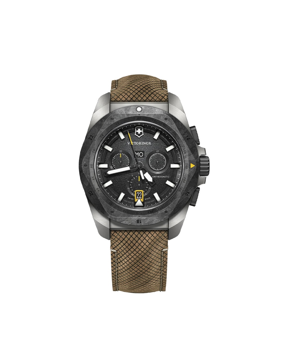 Reloj analógico de hombre inox v241988 1 de caucho y correa negra