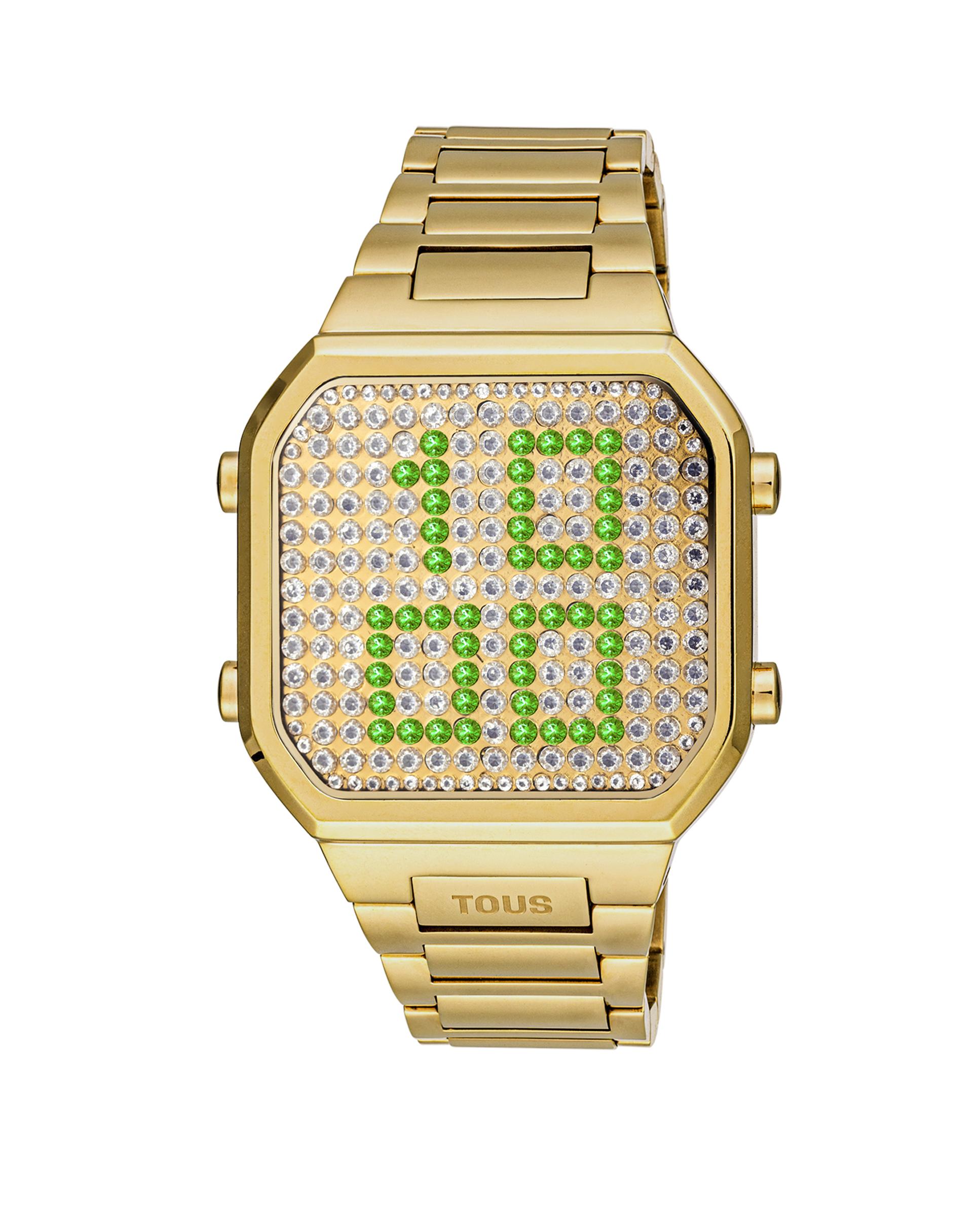 Reloj digital dorado online mujer