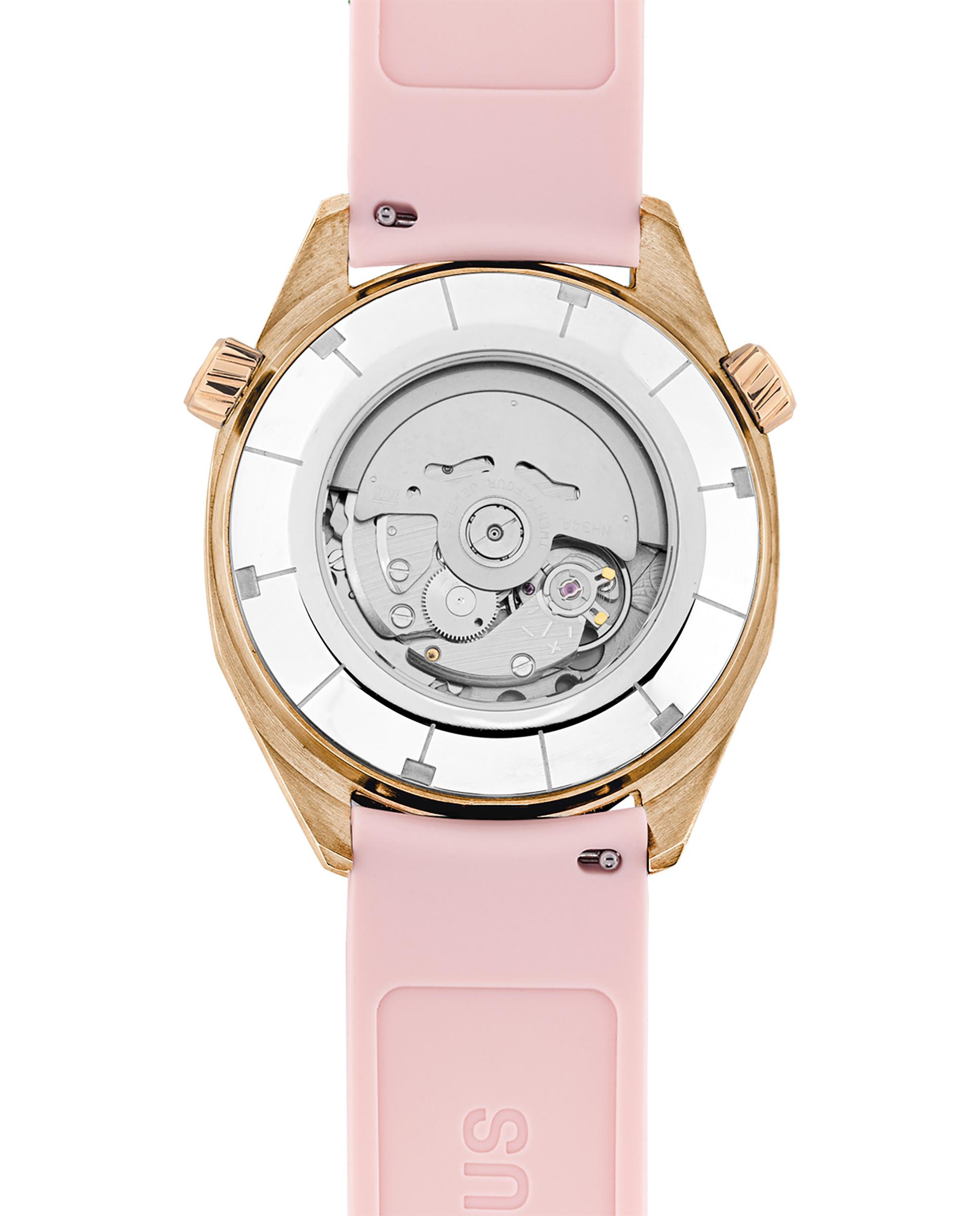 Reloj automático de mujer now analógico con correa de silicona - Tous - Rosa Rosa-3