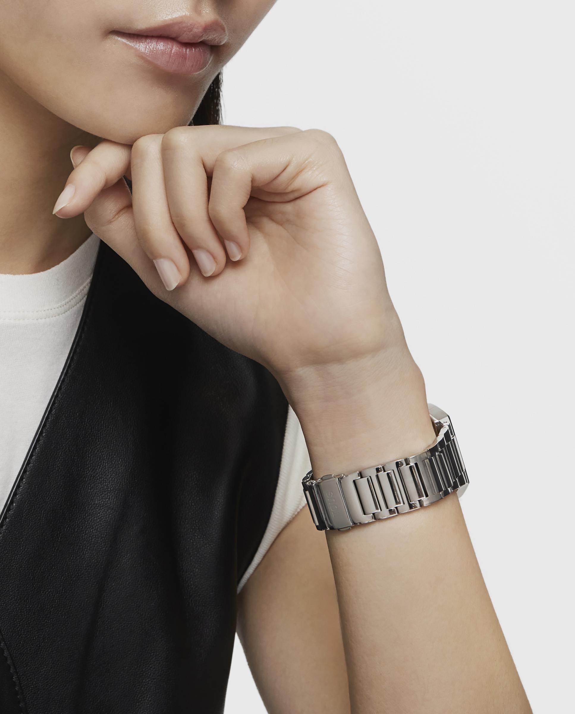 Relógio Digital Ss D-bear com Bracelete de Aço Prata-6
