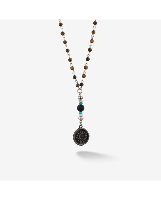 Imagen 0 de Collar de hombre J.palau de acero plateado