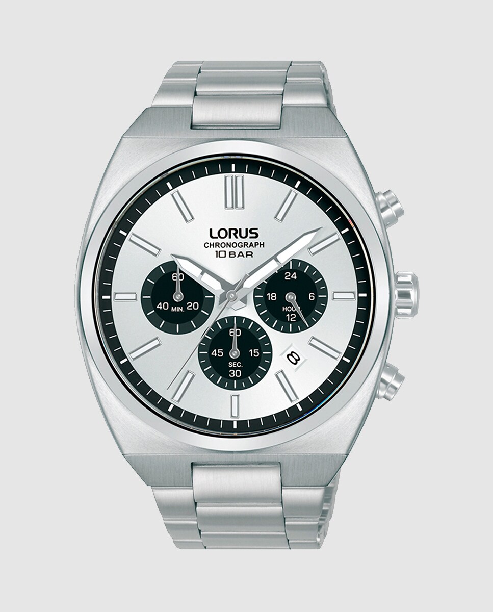 Reloj de hombre Sport man RT369KX9 de acero y correa plateada Plata-1