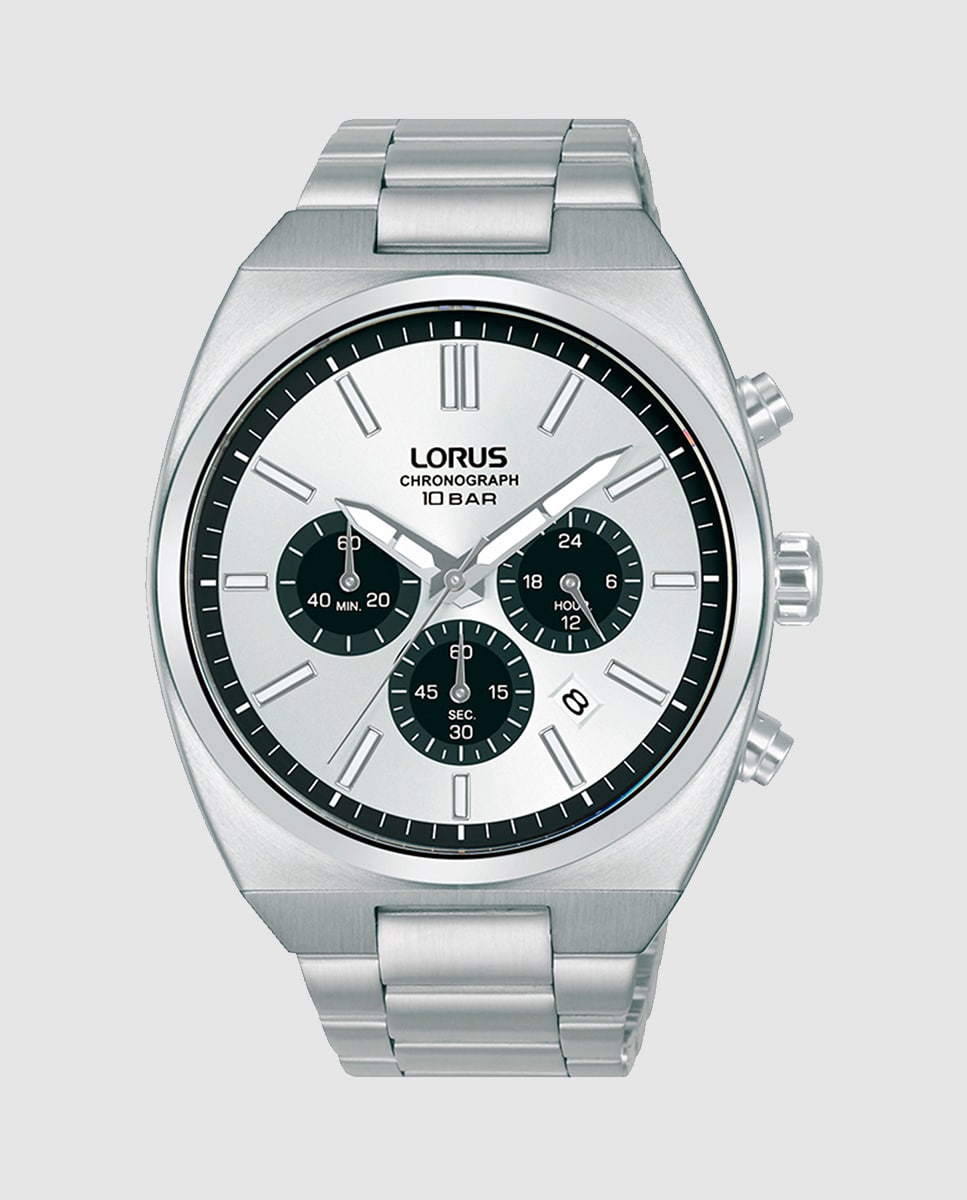 Reloj de hombre Sport man RT369KX9 de acero y correa plateada Plata-1