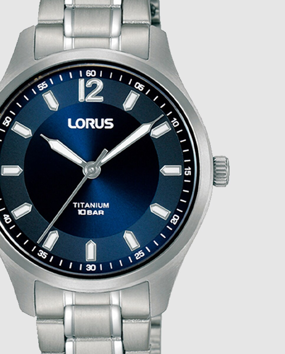 Reloj de mujer Woman RG235XX9 de titanio y correa plateada · Lorus