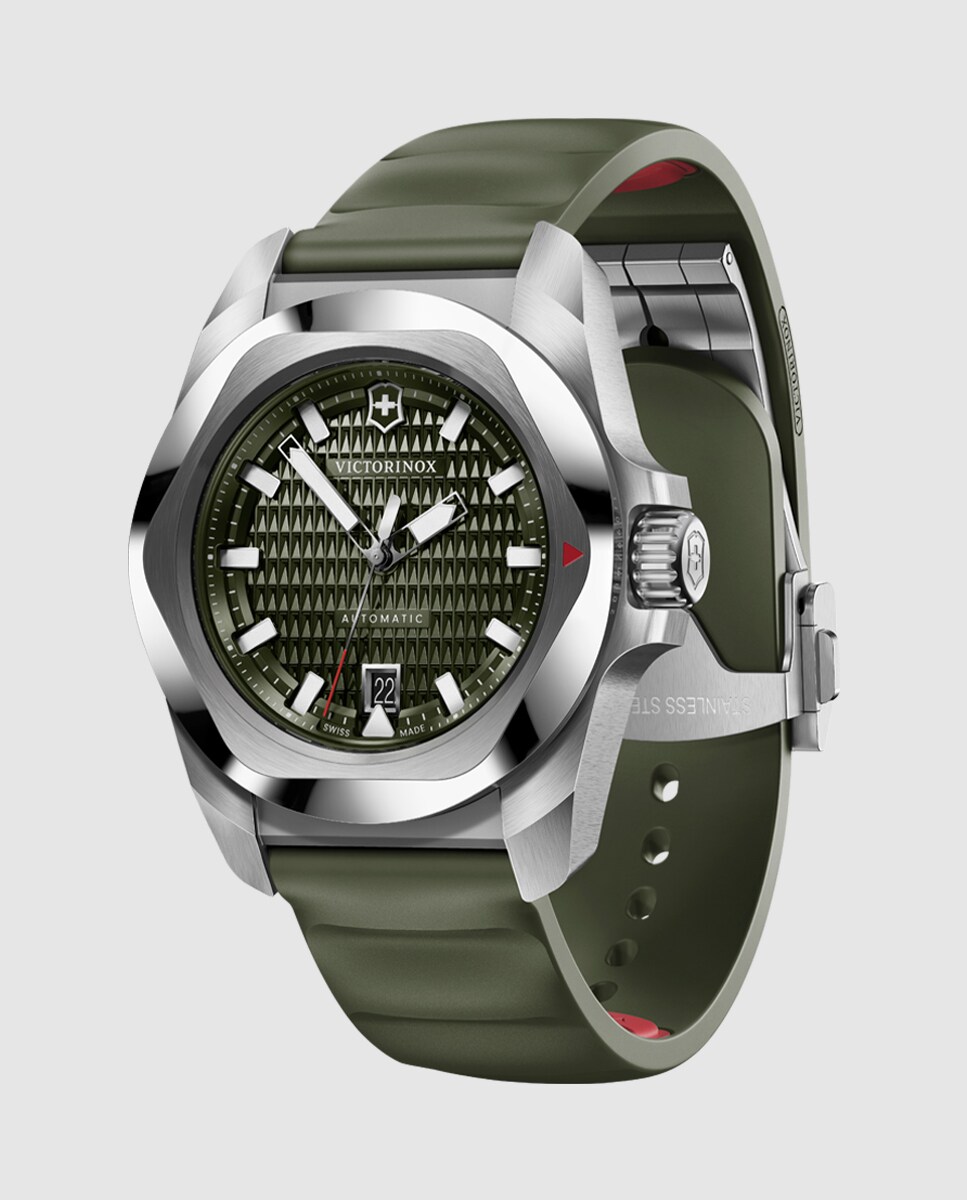 Reloj de hombre Inox V242017.1 de caucho y correa verde Verde-2