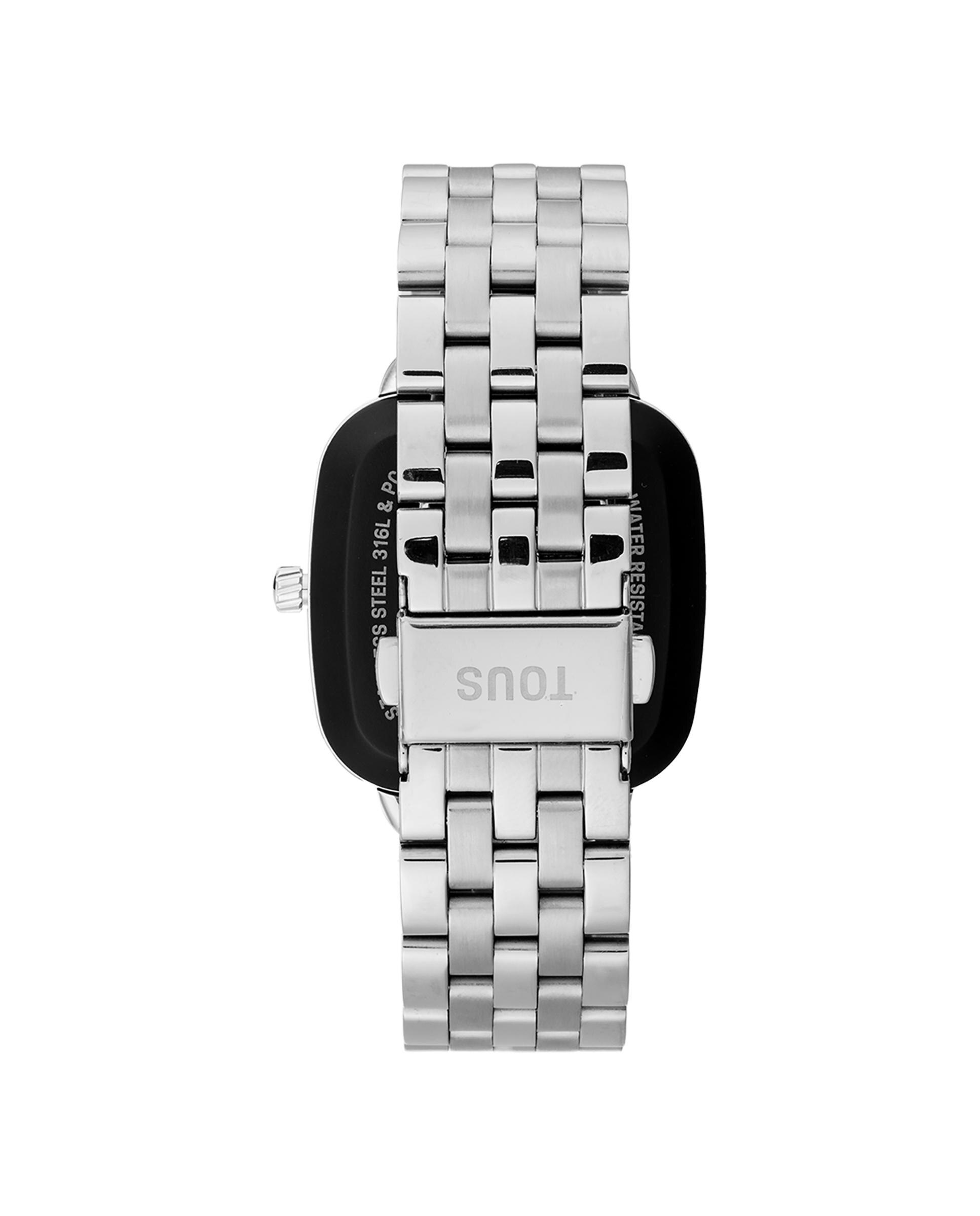 Smartwatch D-connect com Bracelete de Aço Prata-3