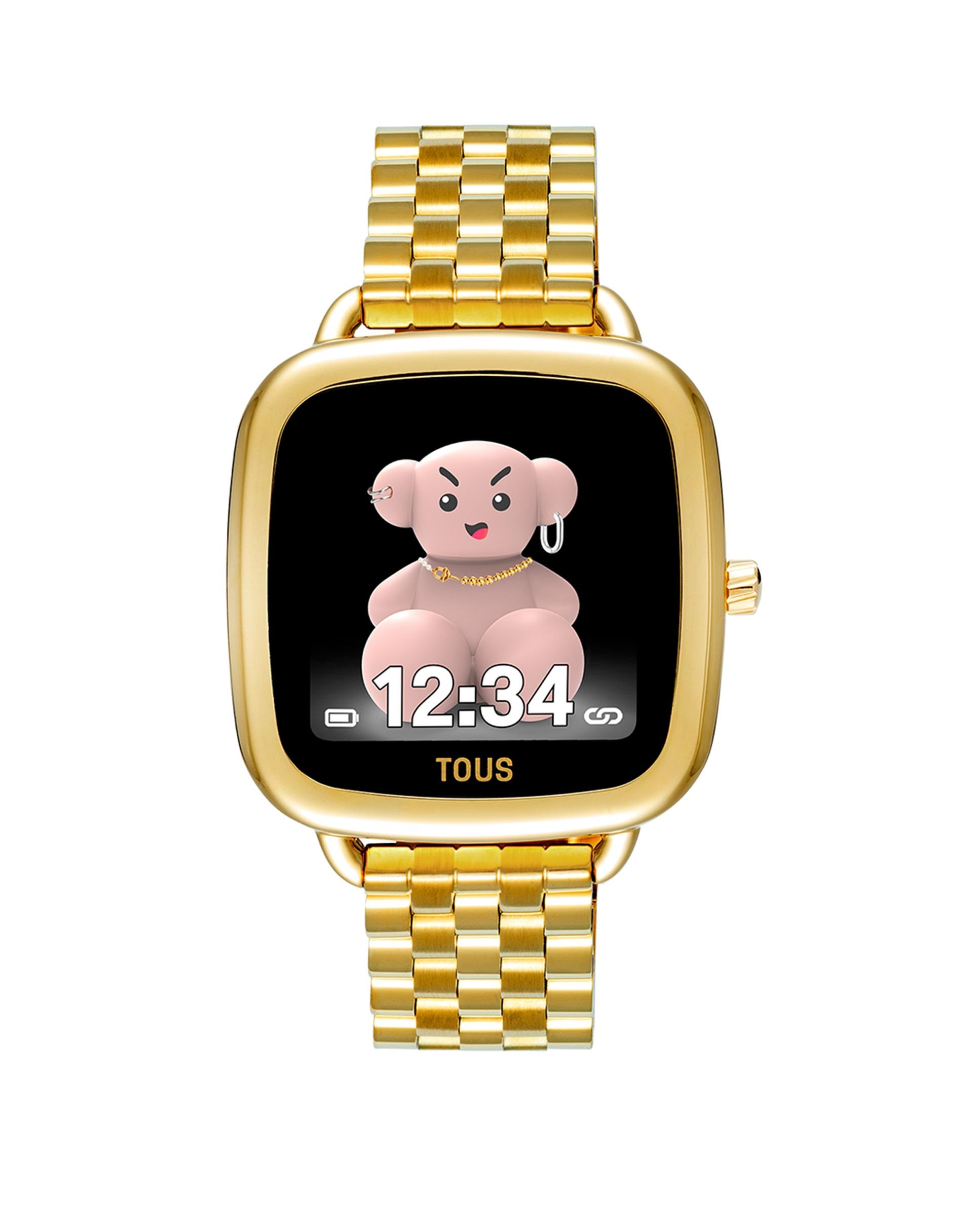 Smartwatch D-connect com Bracelete de Aço Ipg em Dourado Ouro-1