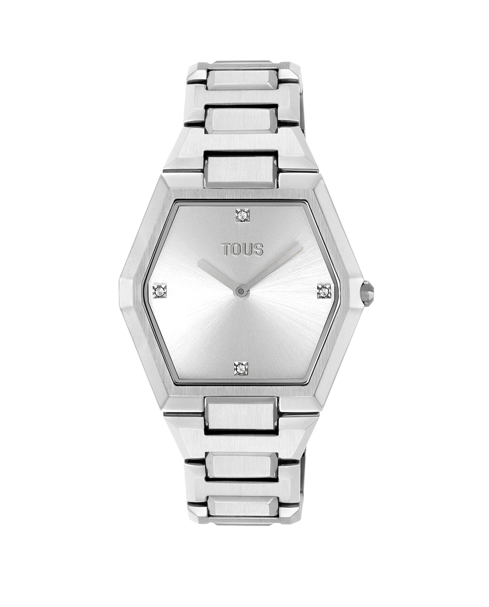 Relógio Analógico Karat com Bracelete de Alumínio Prata-1