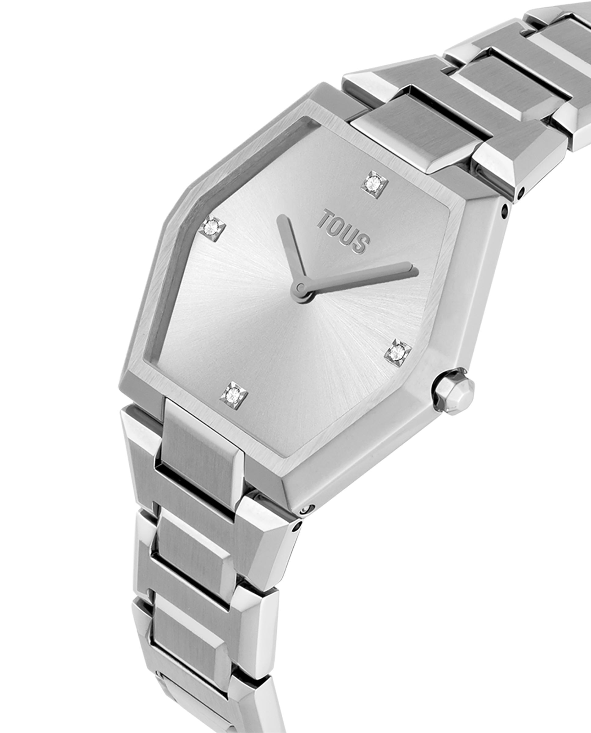 Relógio Analógico Karat com Bracelete de Alumínio Prata-2