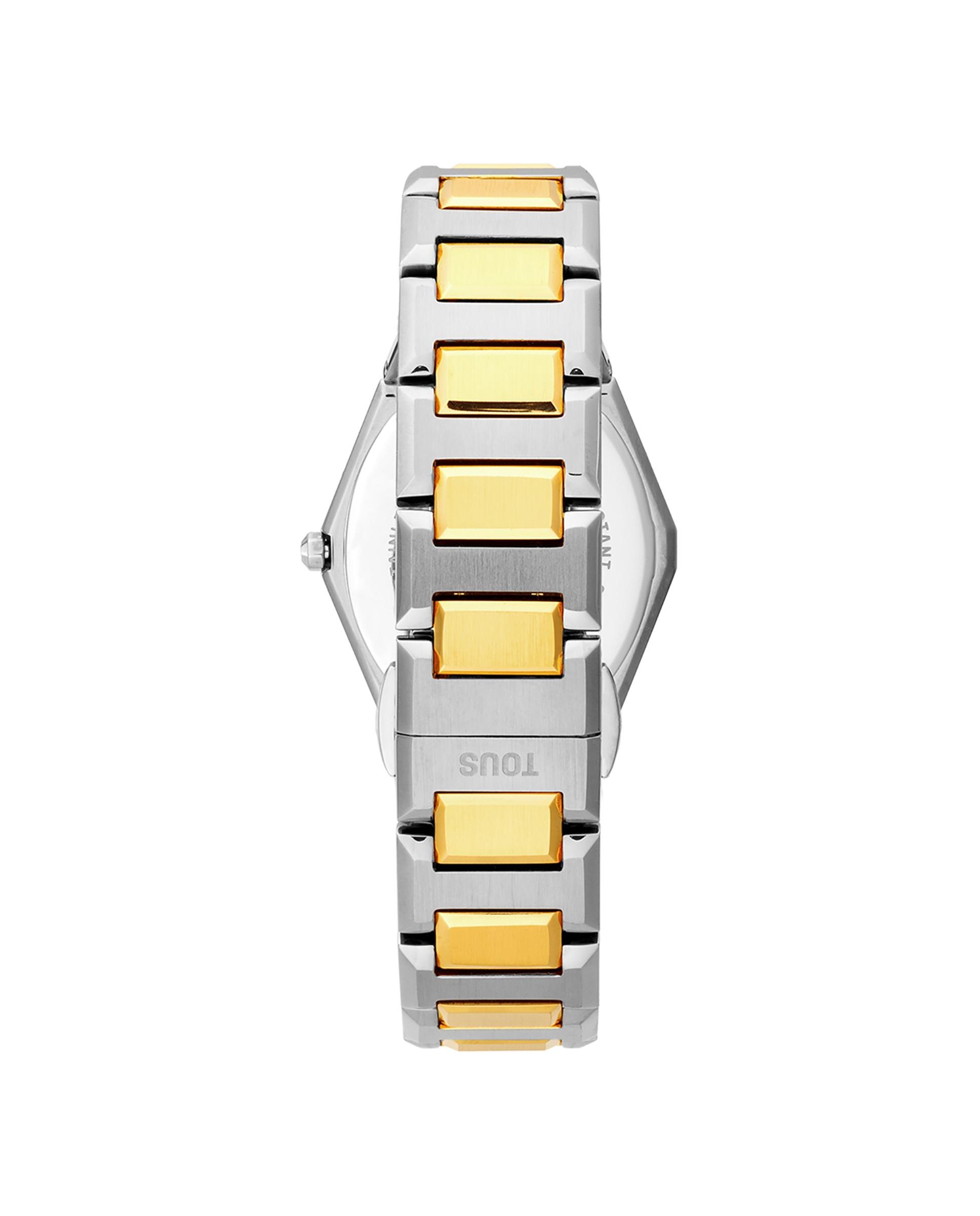 Relógio Digital Karat com Bracelete de Aço Ss e Aço Ipg Dourado Ouro / Prata-3
