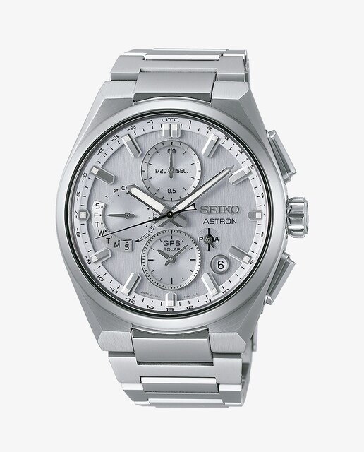 Imagen 0 de Reloj de hombre Astron SSH159J1 de acero y correa plateada