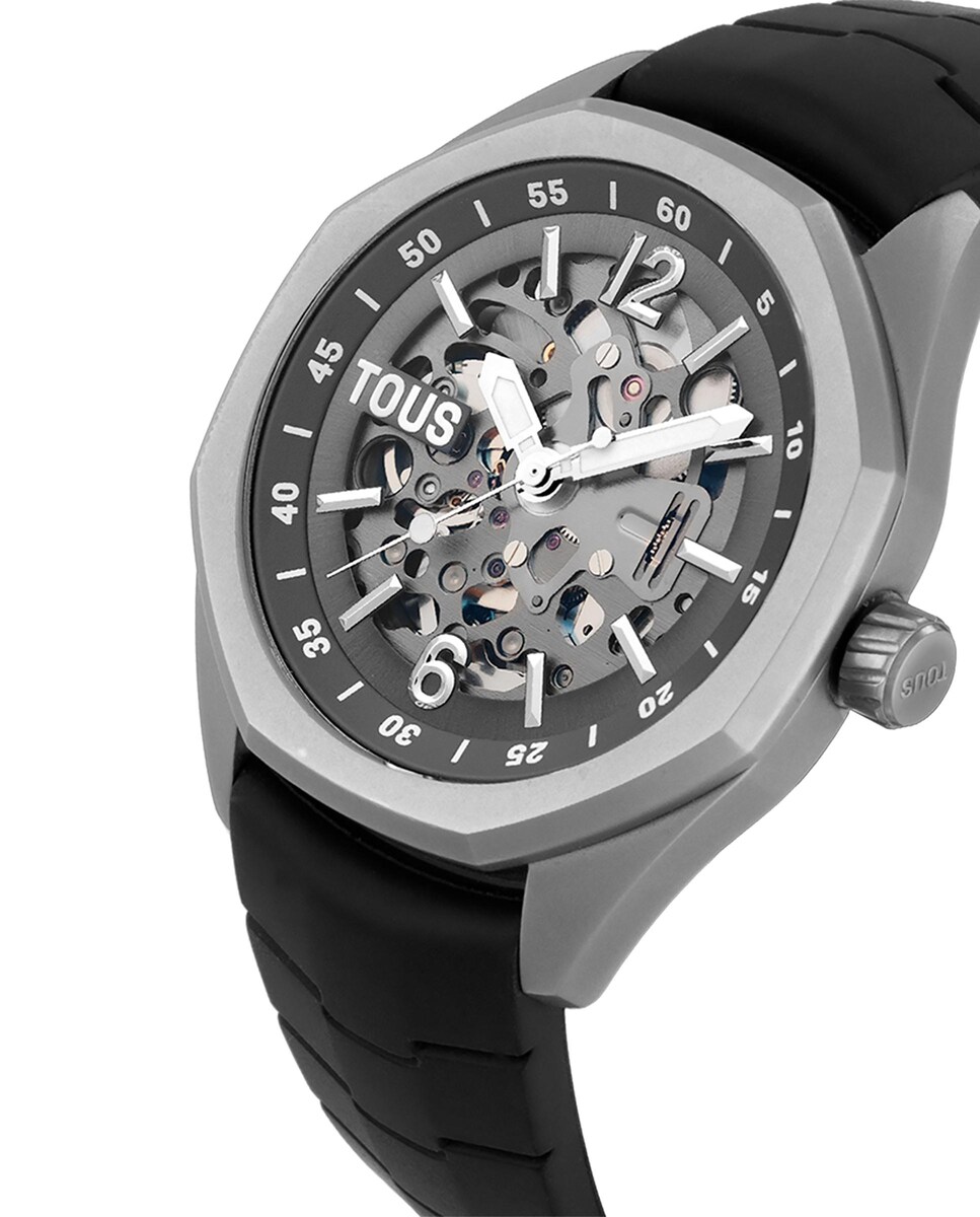 Reloj analógico de mujer Now automático con brazalete de caucho