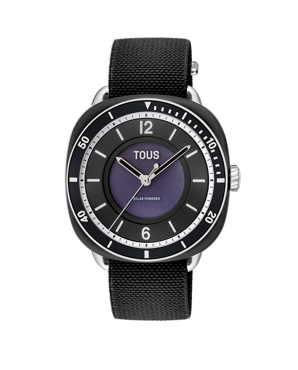 Reloj analógico de mujer Osier con brazalete elástico negro Negro-1
