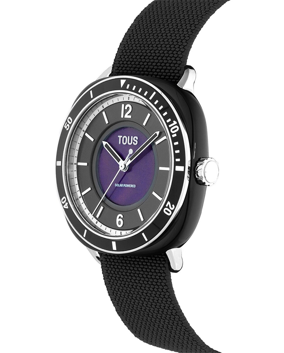 Reloj analógico de mujer Osier con brazalete elástico negro Negro-2