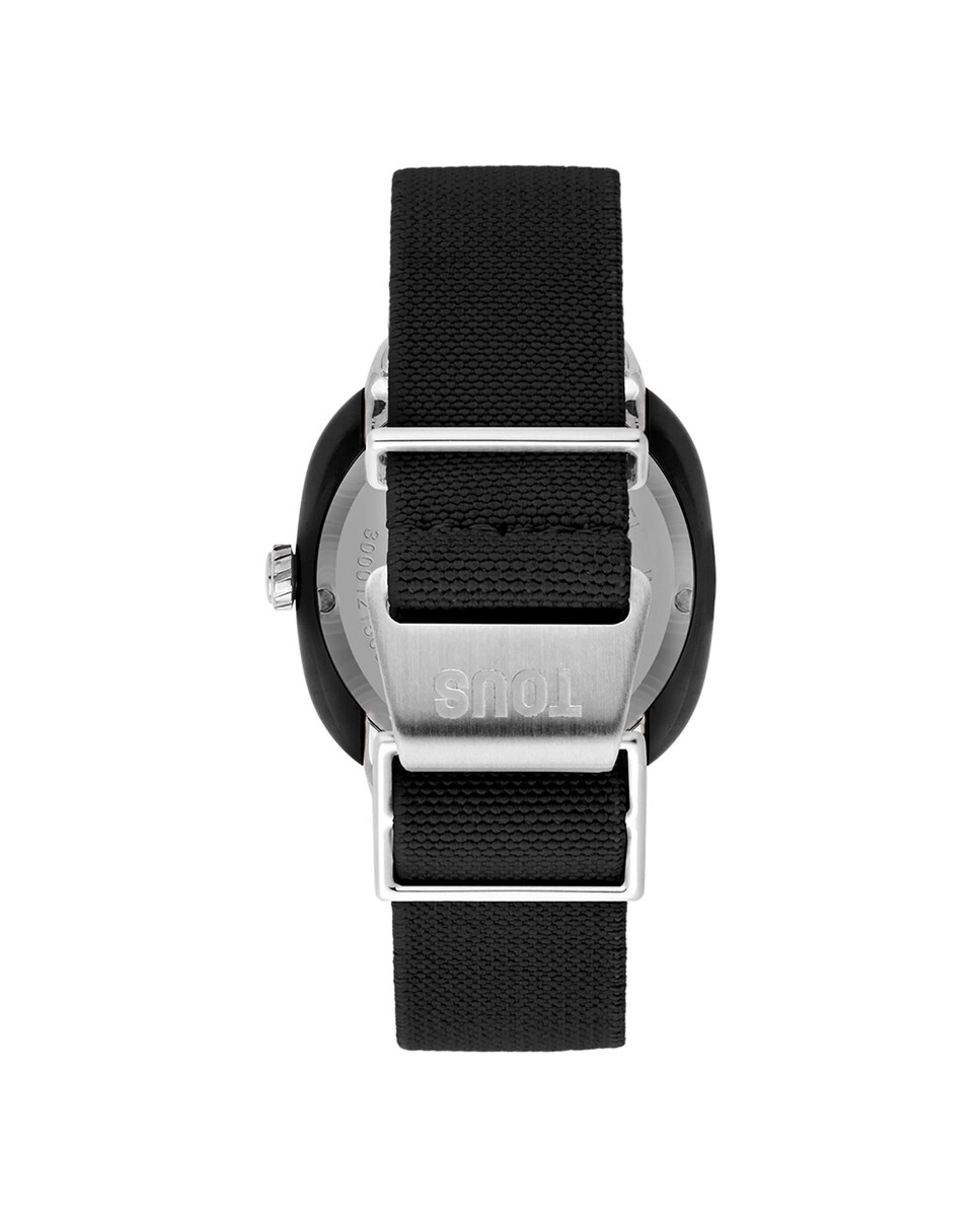 Reloj analógico de mujer Osier con brazalete elástico negro Negro-3