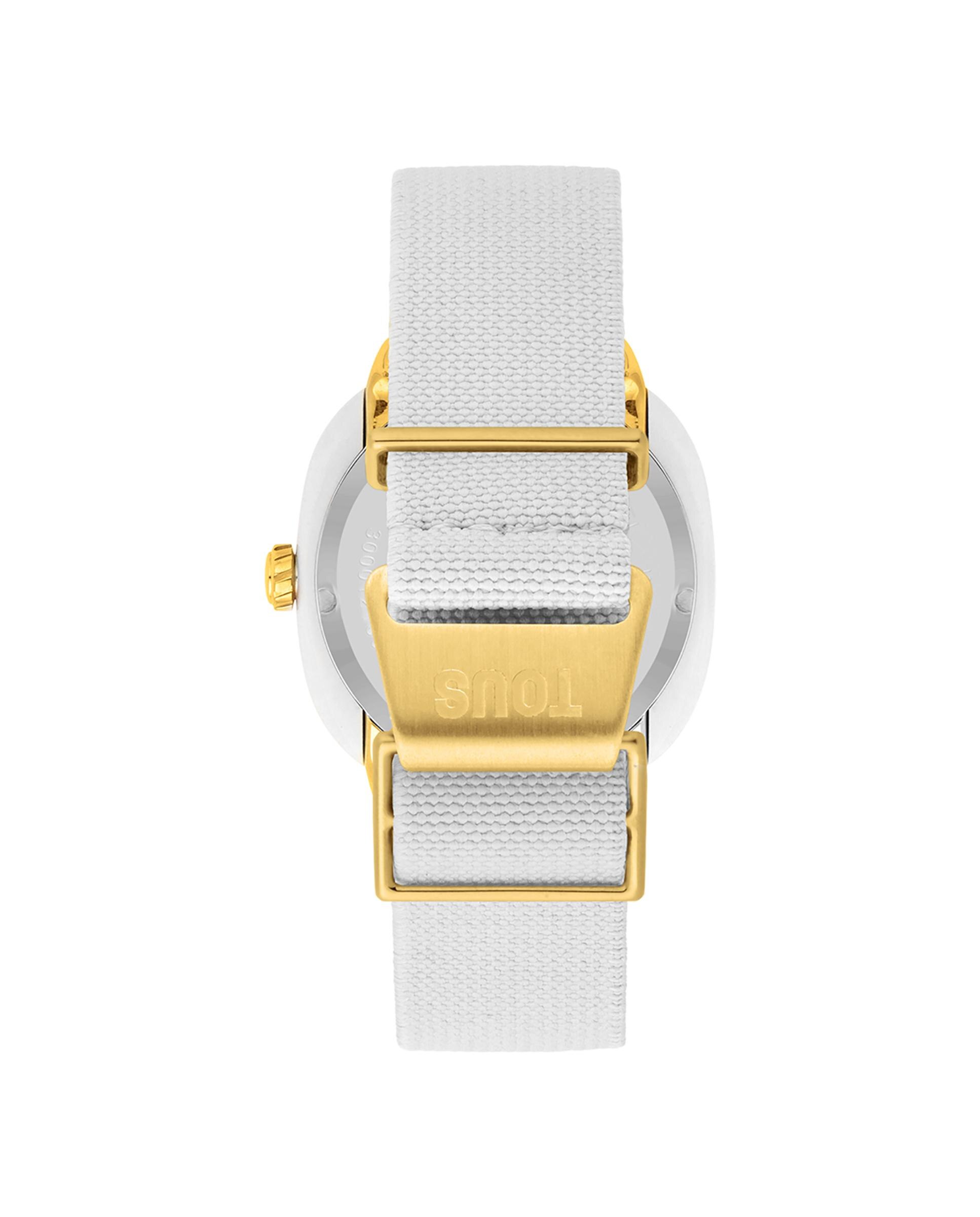 Relógio Analógico Osier com Bracelete Elástica em Branco Branco-3