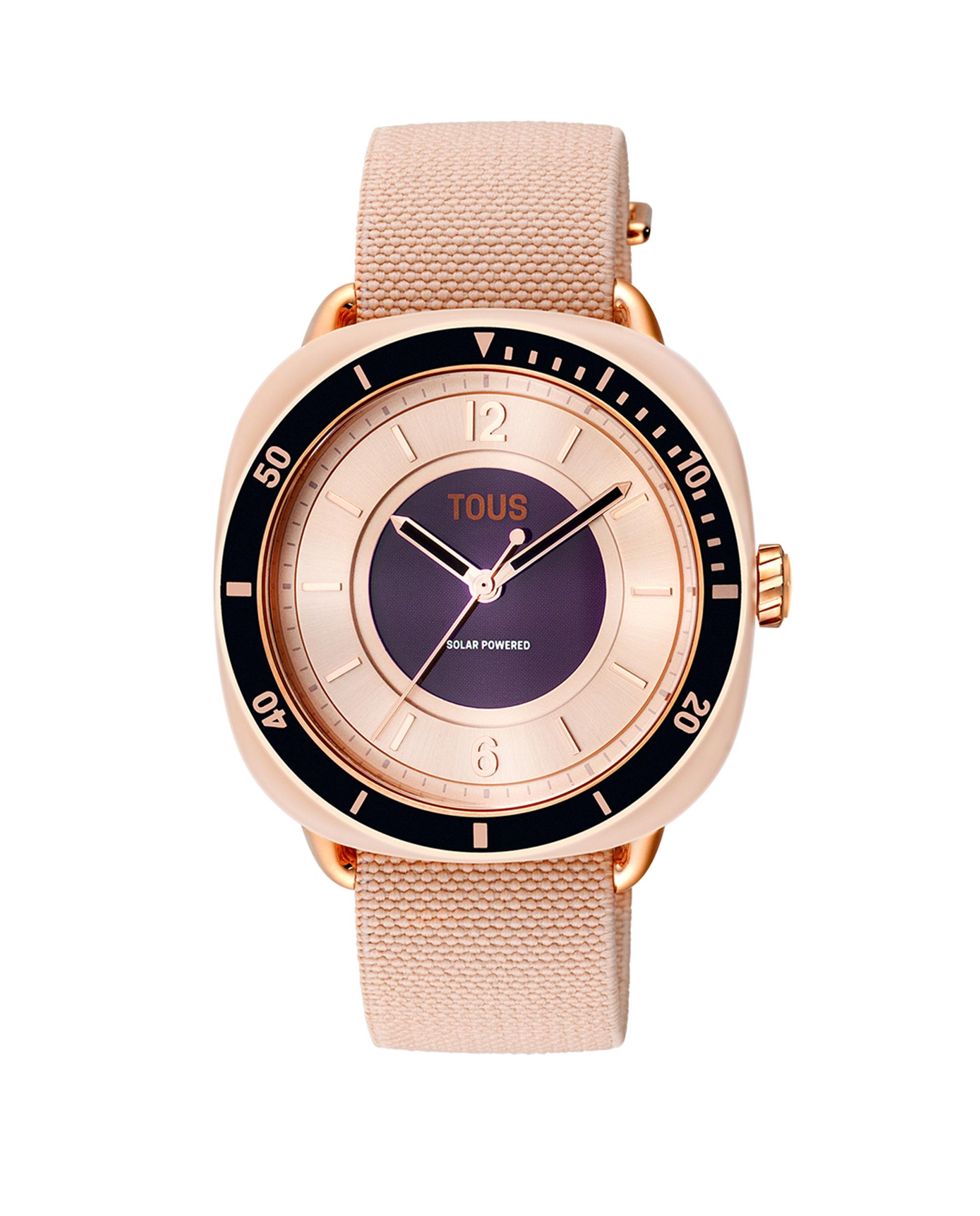 Relógio Analógico Osier com Bracelete Elástica Rosa Rosa-1