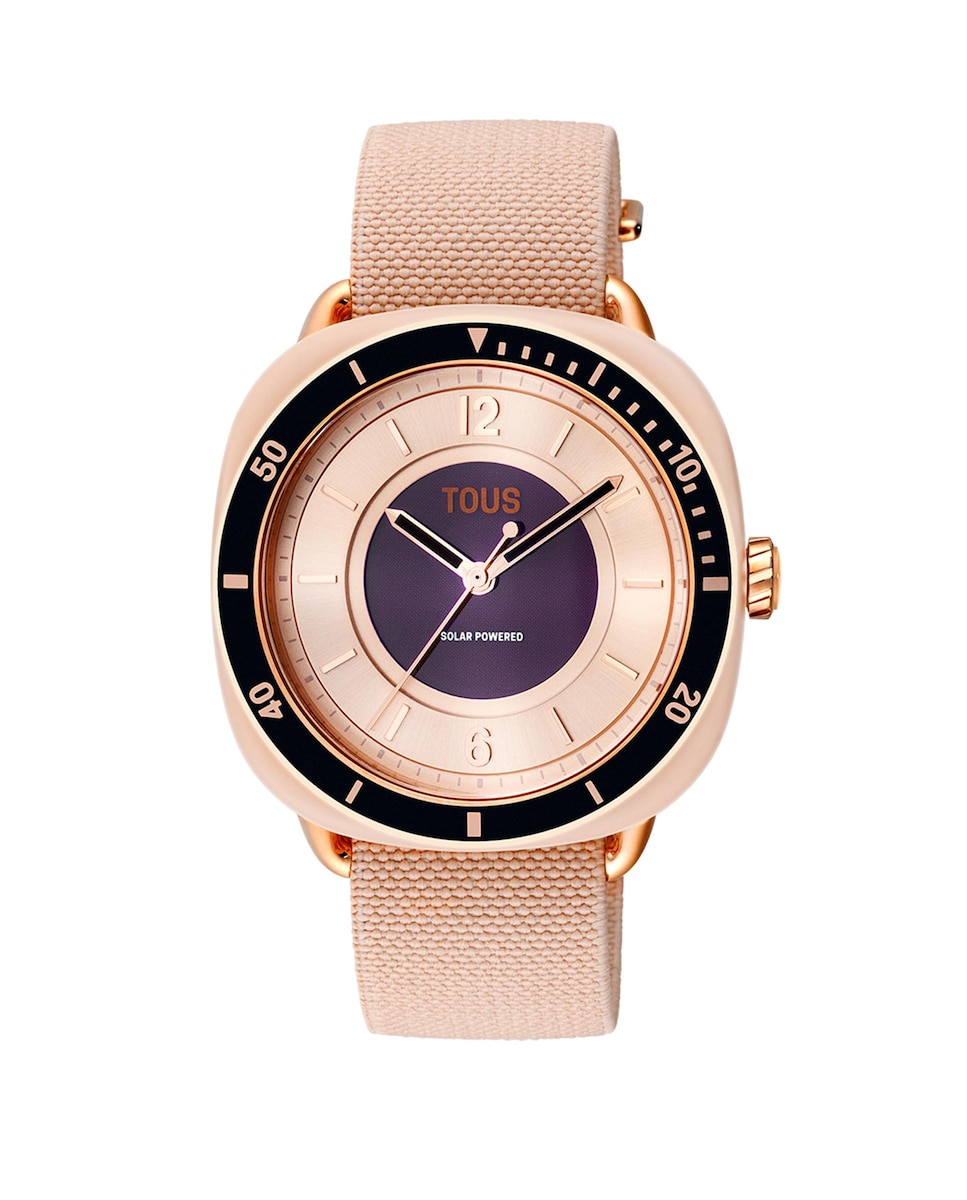Reloj analógico de mujer Osier con brazalete elástico rosa · Tous