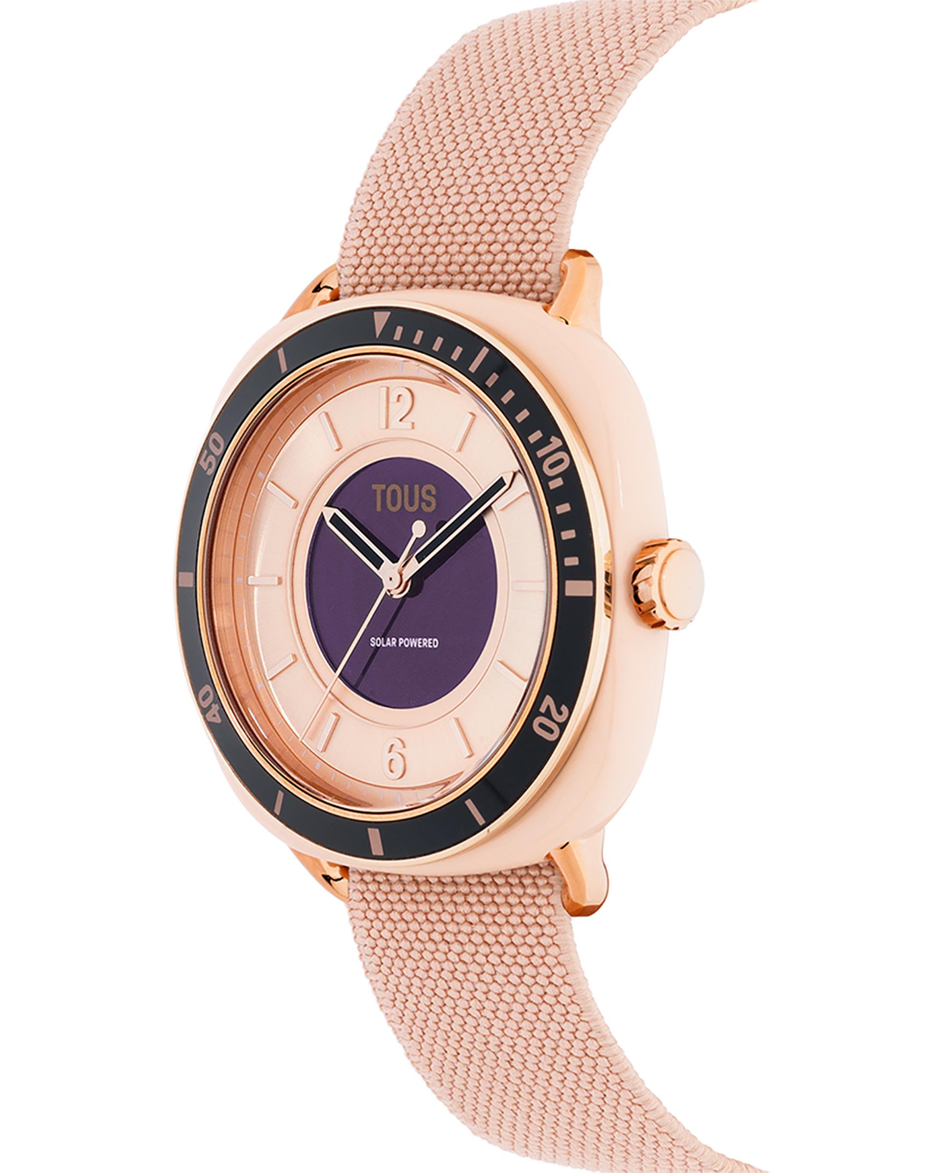 Relógio Analógico Osier com Bracelete Elástica Rosa Rosa-2