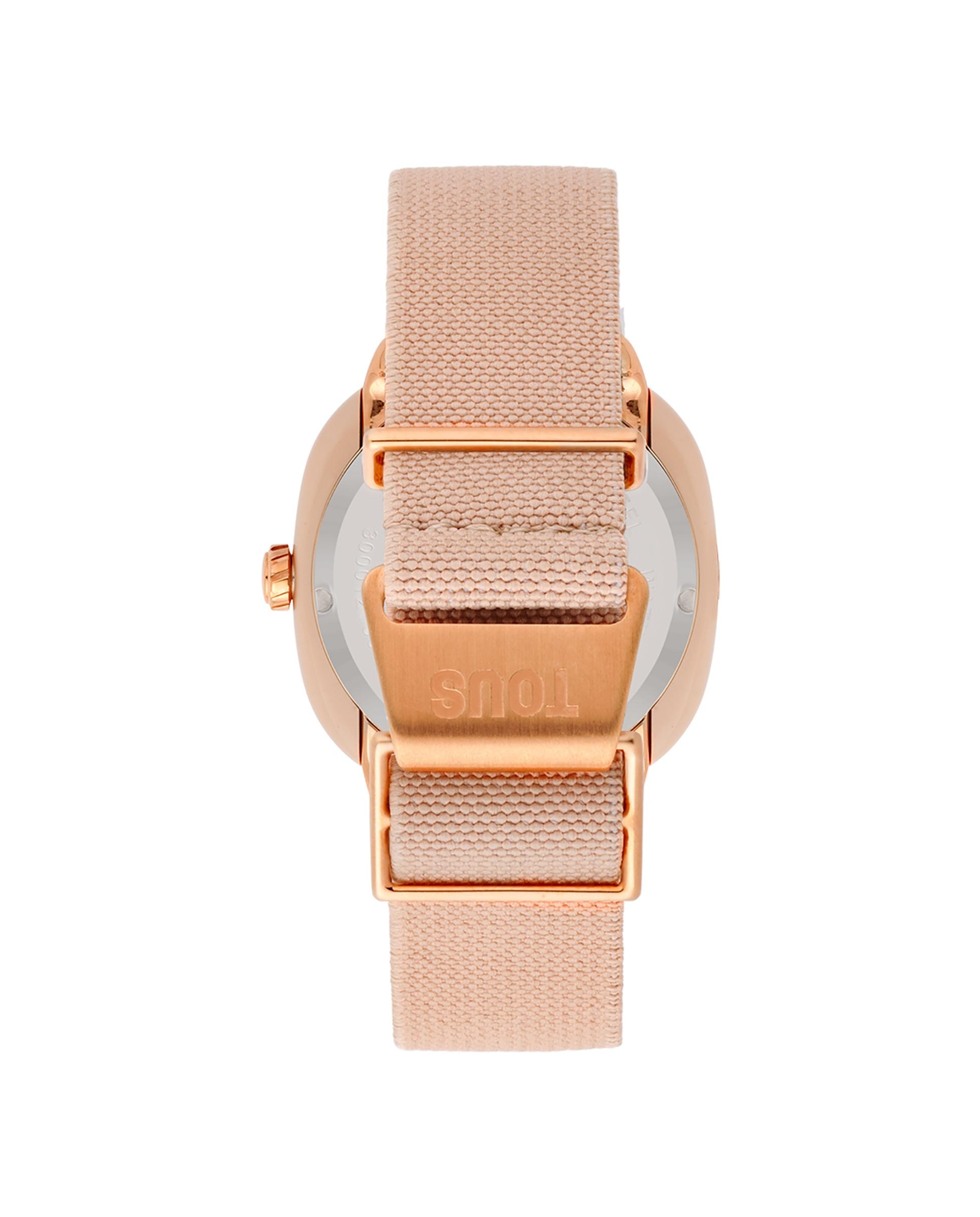 Relógio Analógico Osier com Bracelete Elástica Rosa Rosa-3